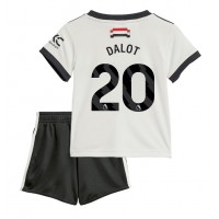 Manchester United Diogo Dalot #20 Tredjeställ Barn 2024-25 Korta ärmar (+ Korta byxor)